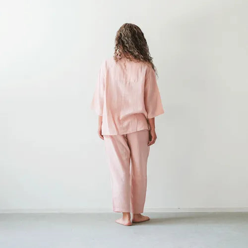 着る保湿クリーム スクエア開襟7分袖パジャマ